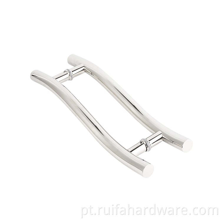S-shaped Stainless Steel Glass Door Handle (3)